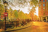 Am Ende eines Sommertages in Amsterdam