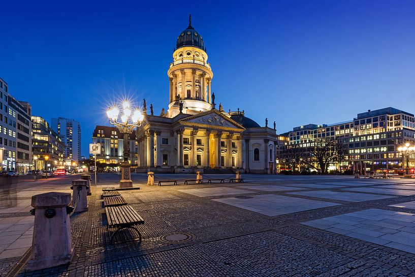 La cathédrale allemande sur le Gendarmenmarkt à Berlin par Frank Herrmann