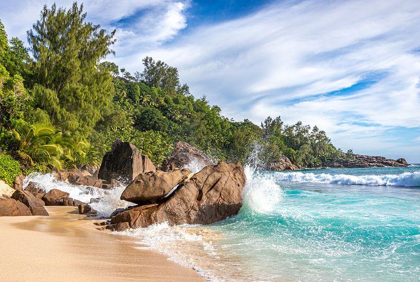 Traumstrand Insel Mahe von Manfred Schmierl