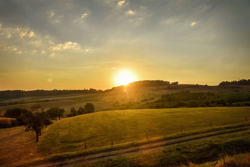Coucher de soleil en France par Maria-Maaike Dijkstra