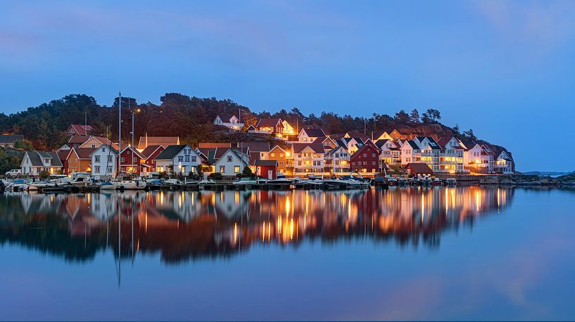 Gjeving in der blauen Stunde, Norwegen von Adelheid Smitt