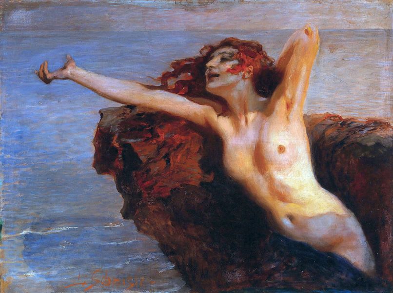Sirène en mer, leopold schmutzler par Atelier Liesjes