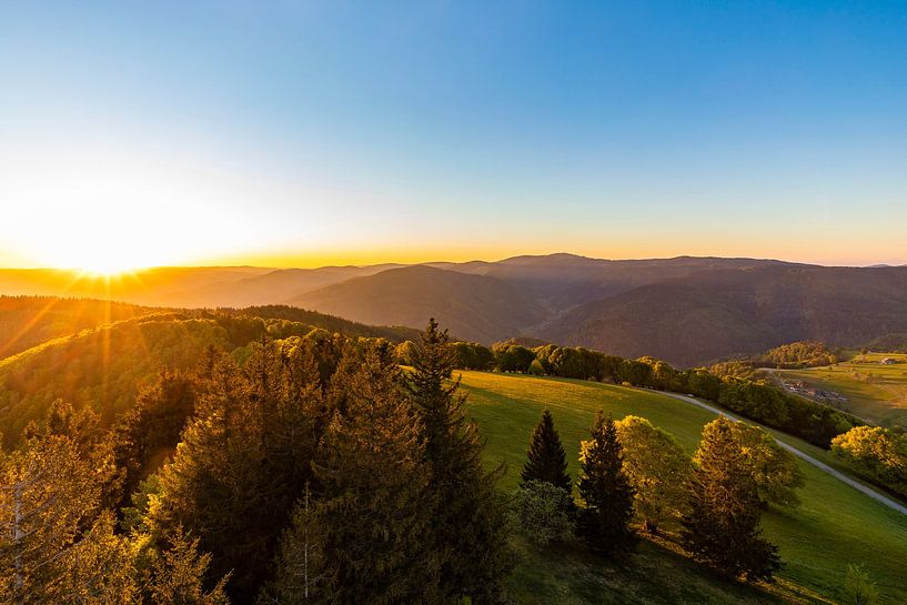 Lever de soleil au Schauinsland dans la Forêt-Noire par Werner Dieterich