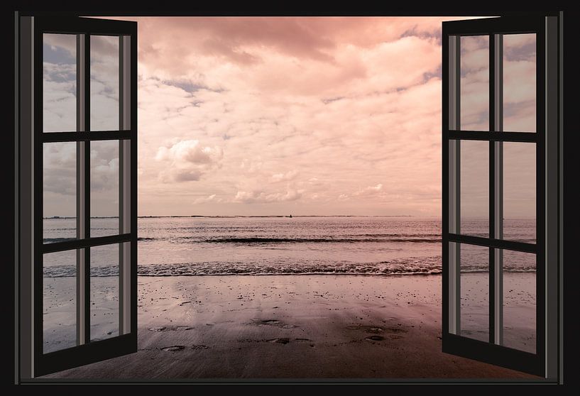 Blick auf die Westerschelde (aus dem Fenster) von Fotografie Jeronimo