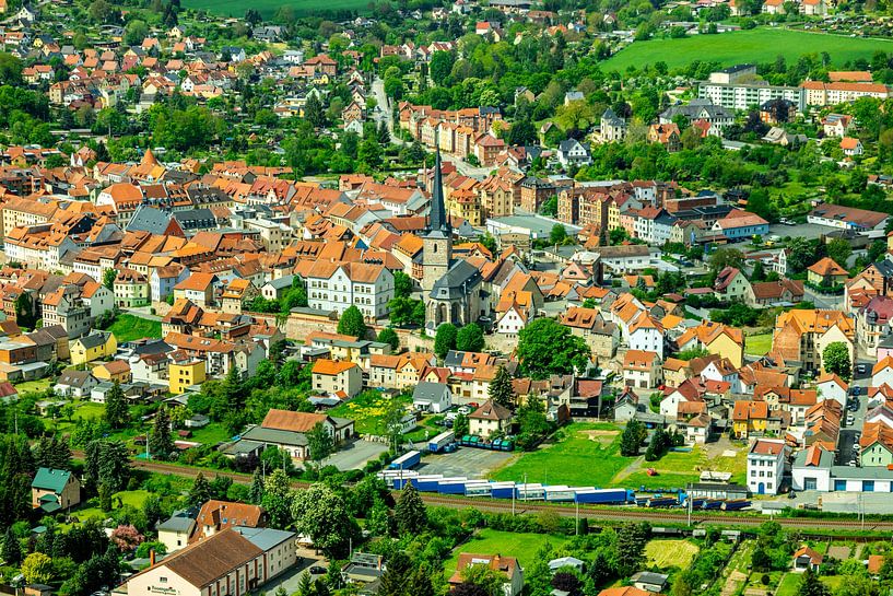Randonnée estivale à travers la vallée de la Saale jusqu'au magnifique château de Leuchtenburg près de Kahla - Thuringe - Allemagne par Oliver Hlavaty