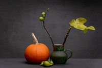 Stilleven met pompoen en vijgen