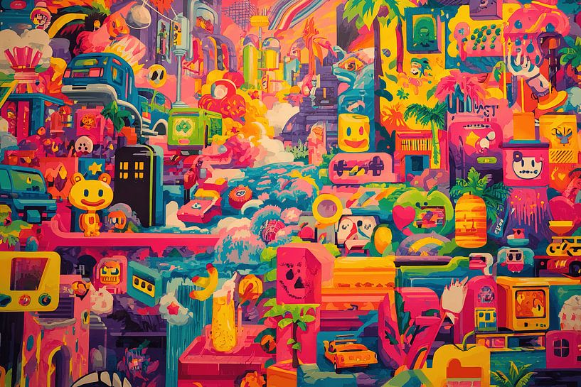 Pop Culture Metropolis by Art Lovers