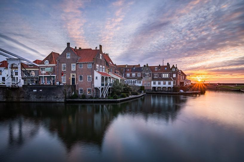 Sonnenaufgang in Enkhuizen von Dick Portegies