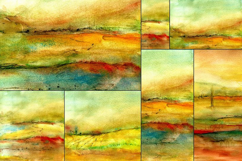 Collage des humeurs de la nature par Claudia Gründler