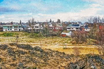 Lava town Hafnarfjörður, Iceland