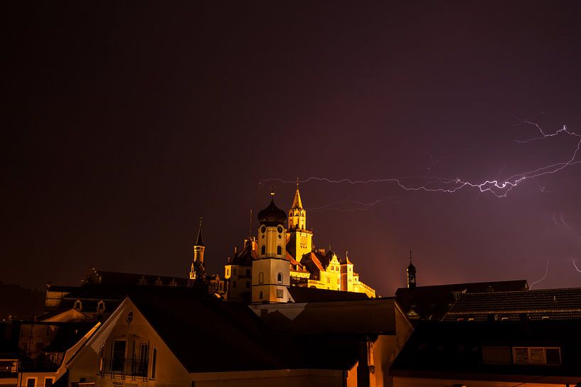 Château de Sigmaringen - Orages et éclairs - par Jiri Viehmann