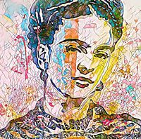 Frida farbenfrohe moderne Malerei