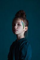 Girl with Peacock – Fine Art Portrait Photography