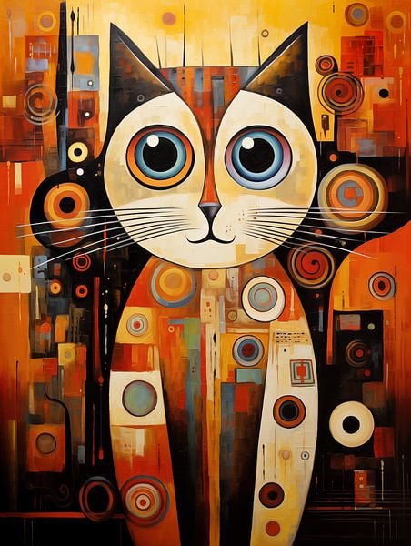 Cat abstract by Imagine