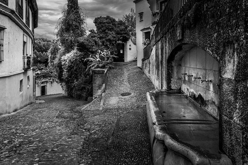 Trou d'eau dans une ruelle de Ronda par Rene Siebring