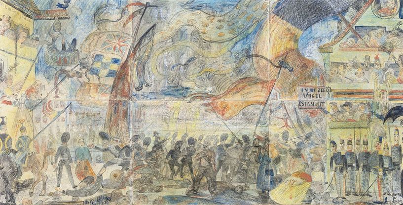 Die Ermordung der Fischer von Ostende, James Ensor von Meisterhafte Meister