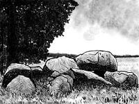 D36 Valthe in black and white (summer)