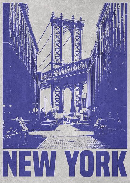 Manhattan-Brücke, NYC von DEN Vector