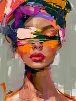 Super buntes abstraktes Porträt