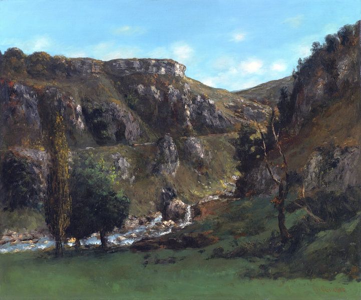 Valley of Laloue near Mouthiers-Haute-Pierre, Gustave Courbet, 1865-1868 by Atelier Liesjes