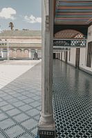 Moroccan courtyard of a large palace