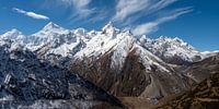 Vue du village de Samdo, situé sur le circuit du Manaslu au Népal