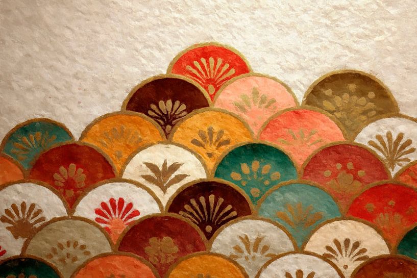 Éventails décoratifs en or par Whale & Sons