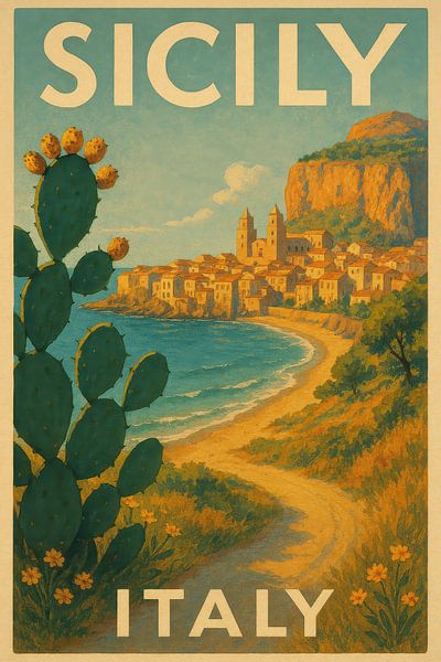 Sizilien von Poster Art Shop