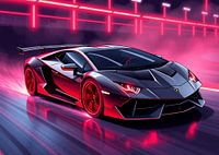 Lamborghini Sesto Elemento Neon 3