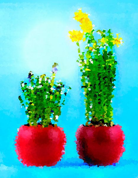 Jacinthes et jonquilles par Leopold Brix