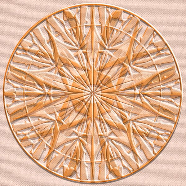 Mandala-Kreis in Terra von Rietje Bulthuis