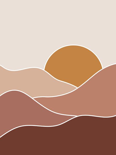 Landschaft im Boho-Stil von Studio Miloa