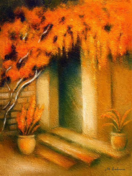 Mediterranes Licht gemalt von Marita Zacharias