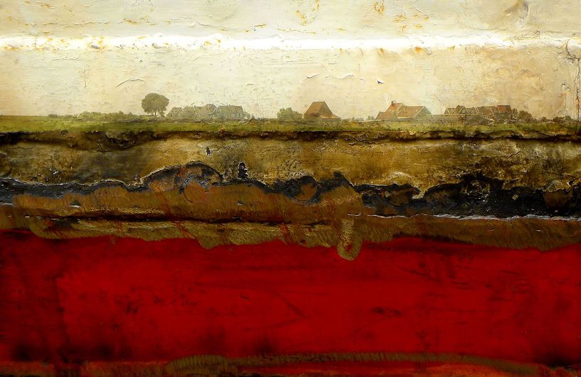 Holländische Landschaft von Ger Veuger