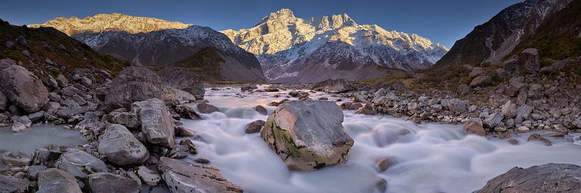 Mount Sefton &amp; Hooker River Sonnenaufgang von Keith Wilson Photography