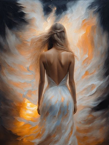 Ein Kleid aus Feuer von Jolique Arte