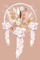 Makramee Traumfänger getrocknete Blumen