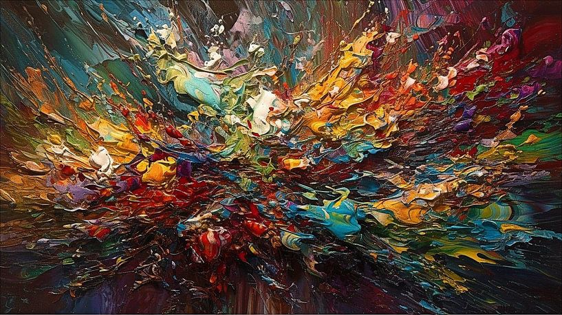 Art abstrait des éclaboussures par Harry Stok