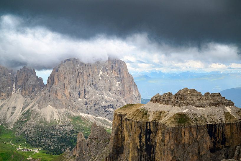 Piz Ciavazes and Langkofel or Sassolungo mountain by Sjoerd van der Wal Photography