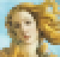 Pixel Art: Die Geburt der Venus