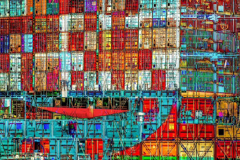 Container_Composition_blurred_02. van Rautenberg Digital Art Maritim