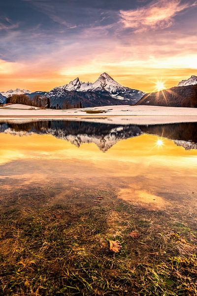 Watzmann in the sunset by Marika Hildebrandt FotoMagie