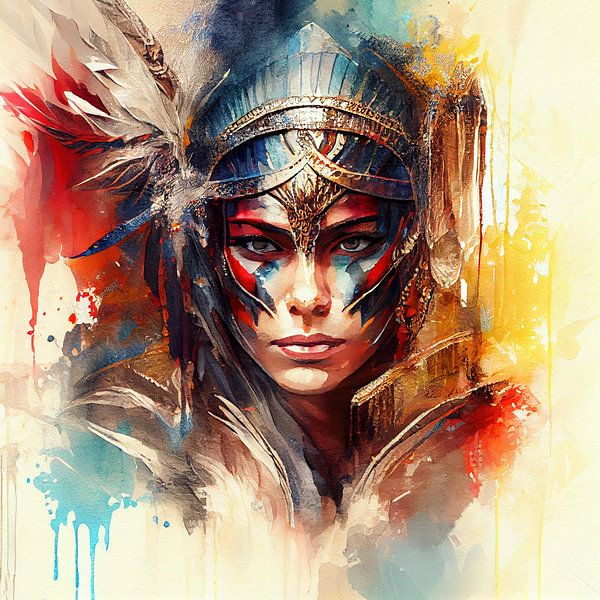 Powerful Warrior Woman #5 by Chromatic Fusion Studio