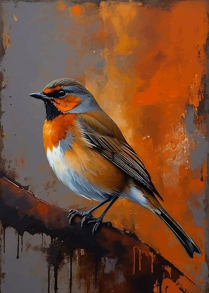 Rufous-Backed Robin by MIROKKU