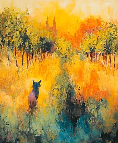 Fuchs in der Morgensonne von Dream Drip