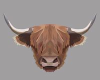 Schottische Highlander-Illustration