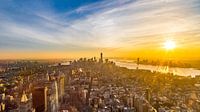 Sonnenuntergang in Manhattan von Top of the Rock