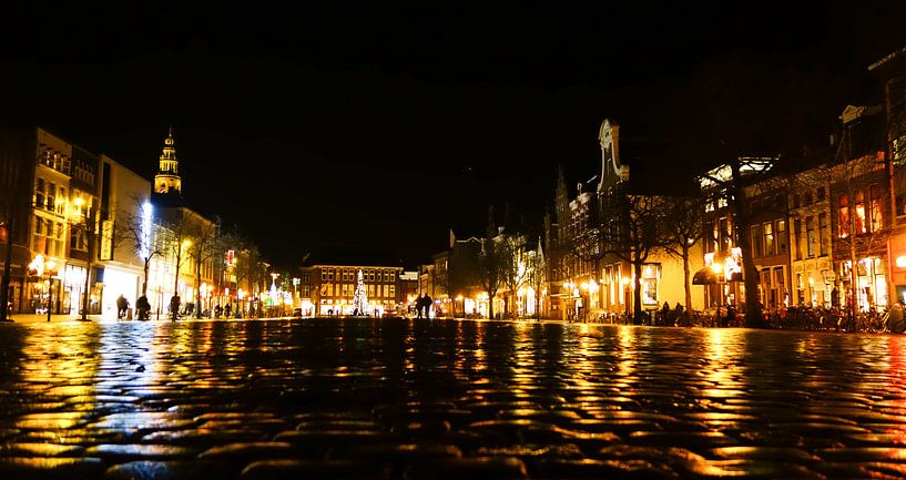 Vismarkt 's nachts par Groningen Stad