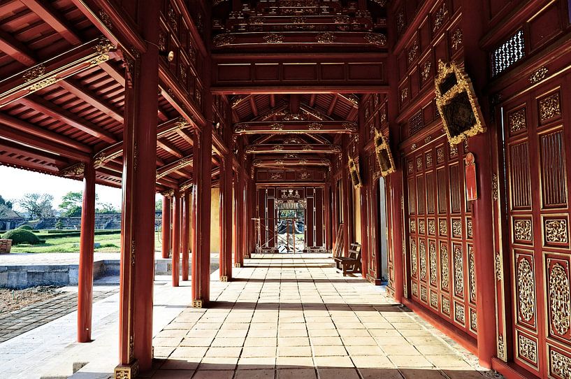 Sérénité Écarlate: De gangen van de Citadel van Hué van Frank Photos