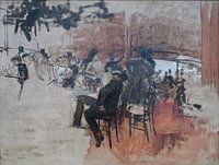 Giovanni Boldini - Café Scene